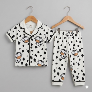 Pijama Takımı Kısa Kollu Tatlı İnek
