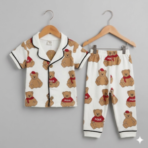 Pijama Takımı Kısa Kollu Ayıcık