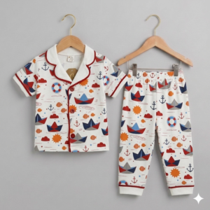 Pijama Takımı Kısa Kollu Gemili